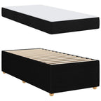Lovos rėmas su čiužiniu Juoda 90 x 200 cm audinys