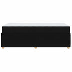 Lovos rėmas su čiužiniu Juoda 90 x 200 cm audinys