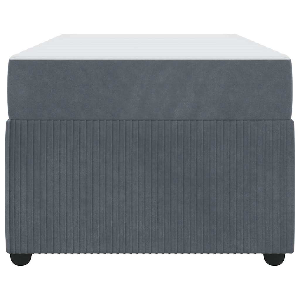 Lovos rėmas su čiužiniu Tamsiai pilka 90 x 200 cm audinys