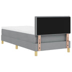 LED Čiužinio Lova Šviesiai pilka 80 x 200 cm audinys