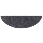 Laiptų kilimėliai, lipnūs, 20 vnt., 56x17x3 cm, tamsiai pilki, pusapvaliai