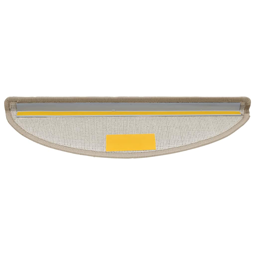 Laiptų kilimėliai, 20 vnt., 56x17x3 cm, pilkai rudi, pusapvaliai