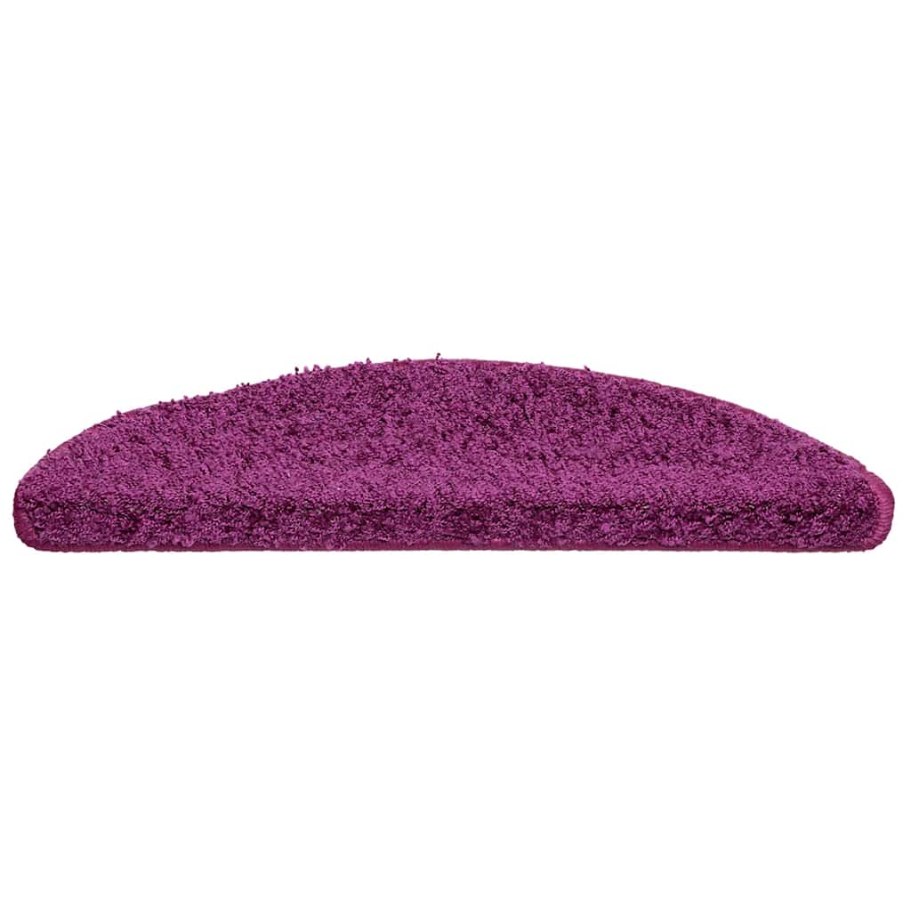 Laiptų kilimėliai, 30 vnt., 56x17x3 cm, violetiniai, pusapvaliai
