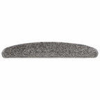 Laiptų kilimėliai, 30 vnt., pilki, 65x21x4 cm, dideli, pusapvaliai