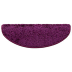 Laiptų kilimėliai, 30 vnt., 65x21x4 cm, violetiniai, pusapvaliai, dideli