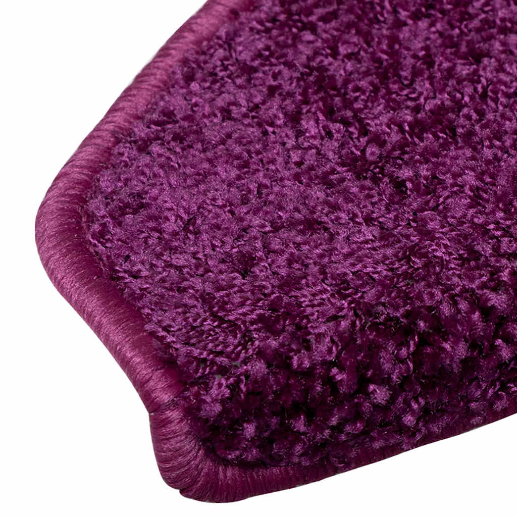 Laiptų kilimėliai, 30 vnt., 65x21x4 cm, violetiniai, pusapvaliai, dideli
