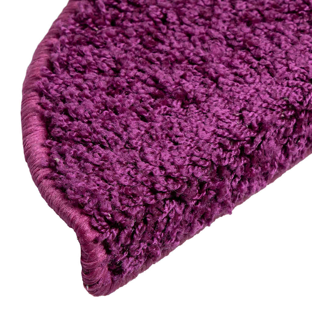 Laiptų kilimėliai, 20 vnt., 56x17x3 cm, violetiniai, pusapvaliai
