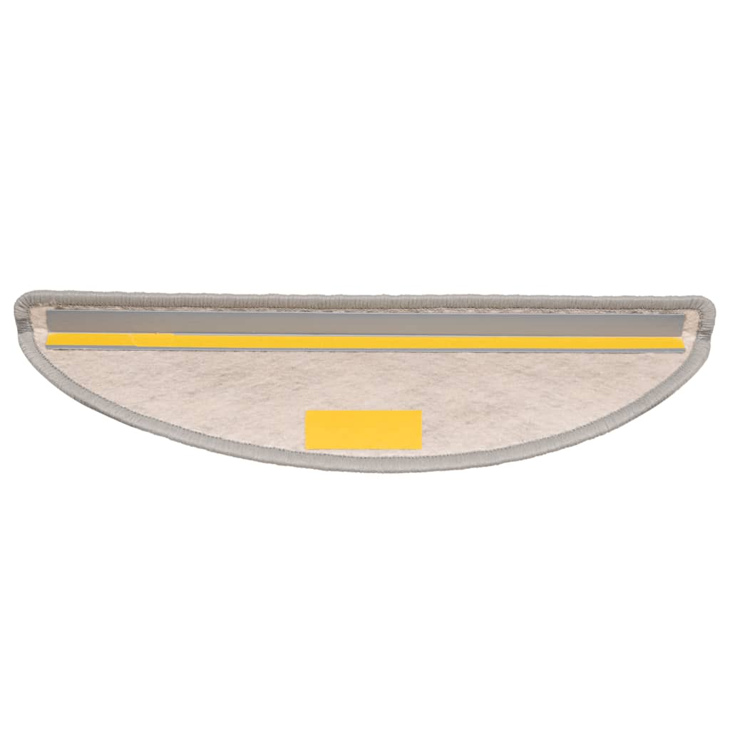 Laiptų kilimėliai Lipni Sisal-Look 30 vnt 56x17x3 cm Platina