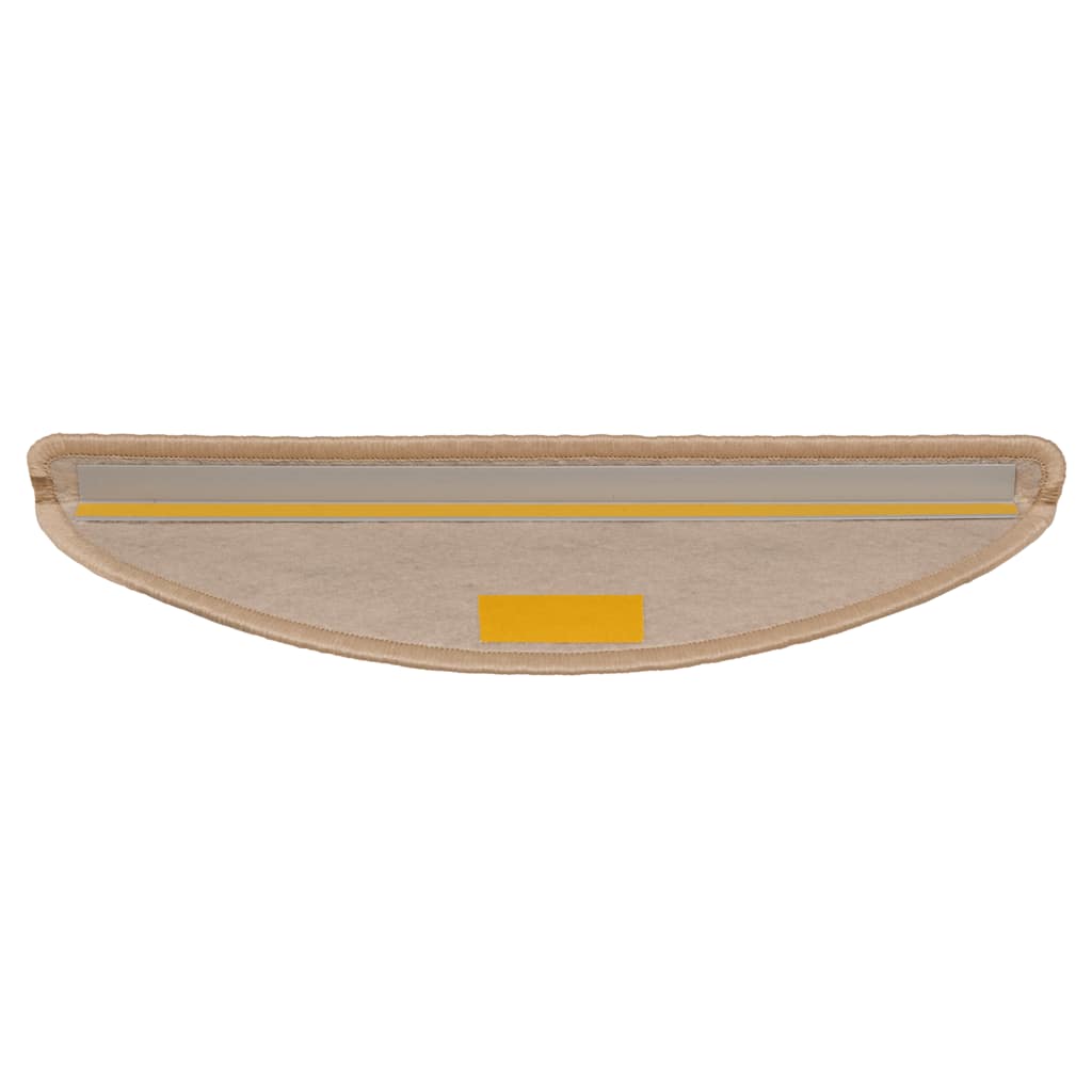 Lipnūs laiptų kilimėliai, 30vnt., smėlio spalvos, 56x17x3cm