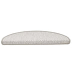 Laiptų kilimėliai Lipni Sisal-Look 30 vnt 65x21x4 cm Platina