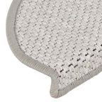 Laiptų kilimėliai Lipni Sisal-Look 30 vnt 65x21x4 cm Platina