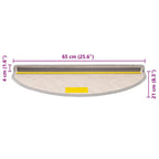 Laiptų kilimėliai Lipni Sisal-Look 30 vnt 65x21x4 cm Platina