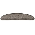 Lipnūs laiptų kilimėliai, 30vnt., rudos smėlio sp., 65x21x4cm