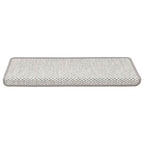Laiptų kilimėliai Lipni Sisal-Look 30 vnt 65x21x4 cm Platina