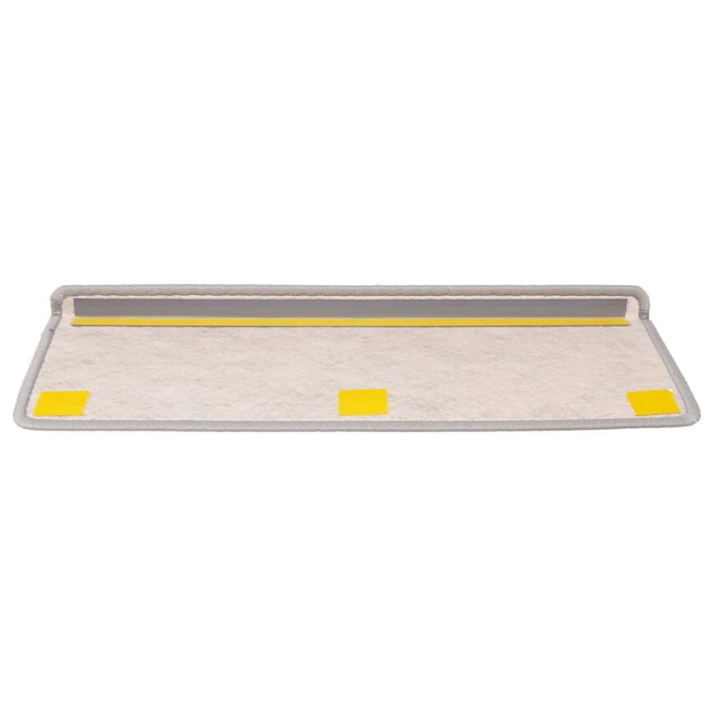 Laiptų kilimėliai Lipni Sisal-Look 30 vnt 65x21x4 cm Platina
