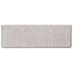 Laiptų kilimėliai Lipni Sisal-Look 30 vnt 65x21x4 cm Platina