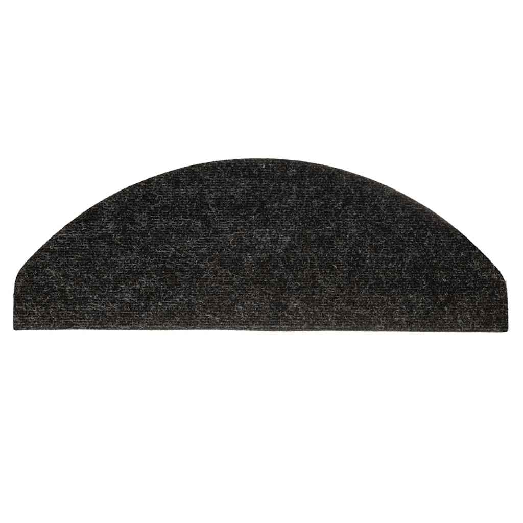 Lipnūs laiptų kilimėliai, 30vnt., antracito, 65x22,5x3,5cm