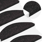 Lipnūs laiptų kilimėliai, 30vnt., antracito, 65x22,5x3,5cm