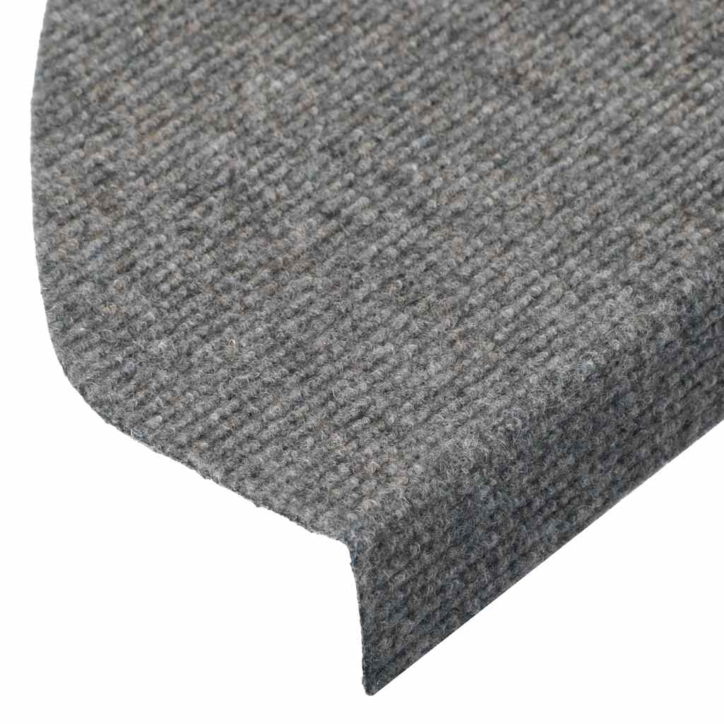 Lipnūs laiptų kilimėliai, 30vnt., pilki, 65x22,5x3,5cm