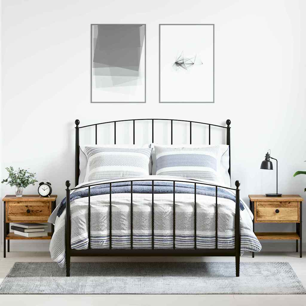 Naktinis staliukas 2 pcs Sena mediena 40 x 42 x 45 cm