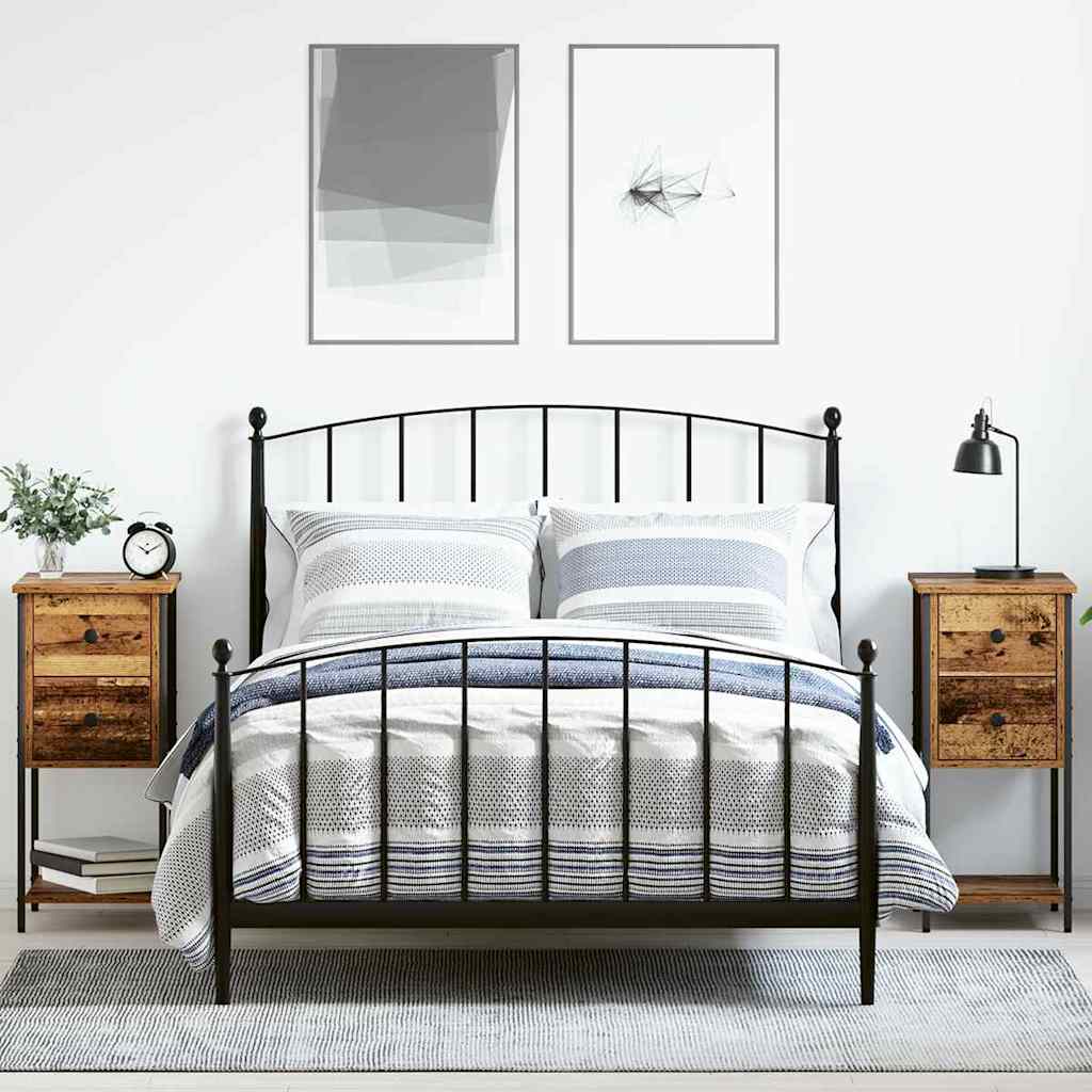 Šalia lovos spintelė 2 pcs Sena mediena 32 x 42 x 70 cm