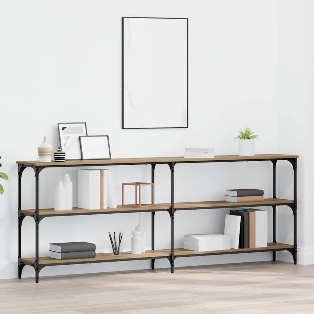 Konsolinis stalas artisano ąžuolo 200 x 29 x 75 cm