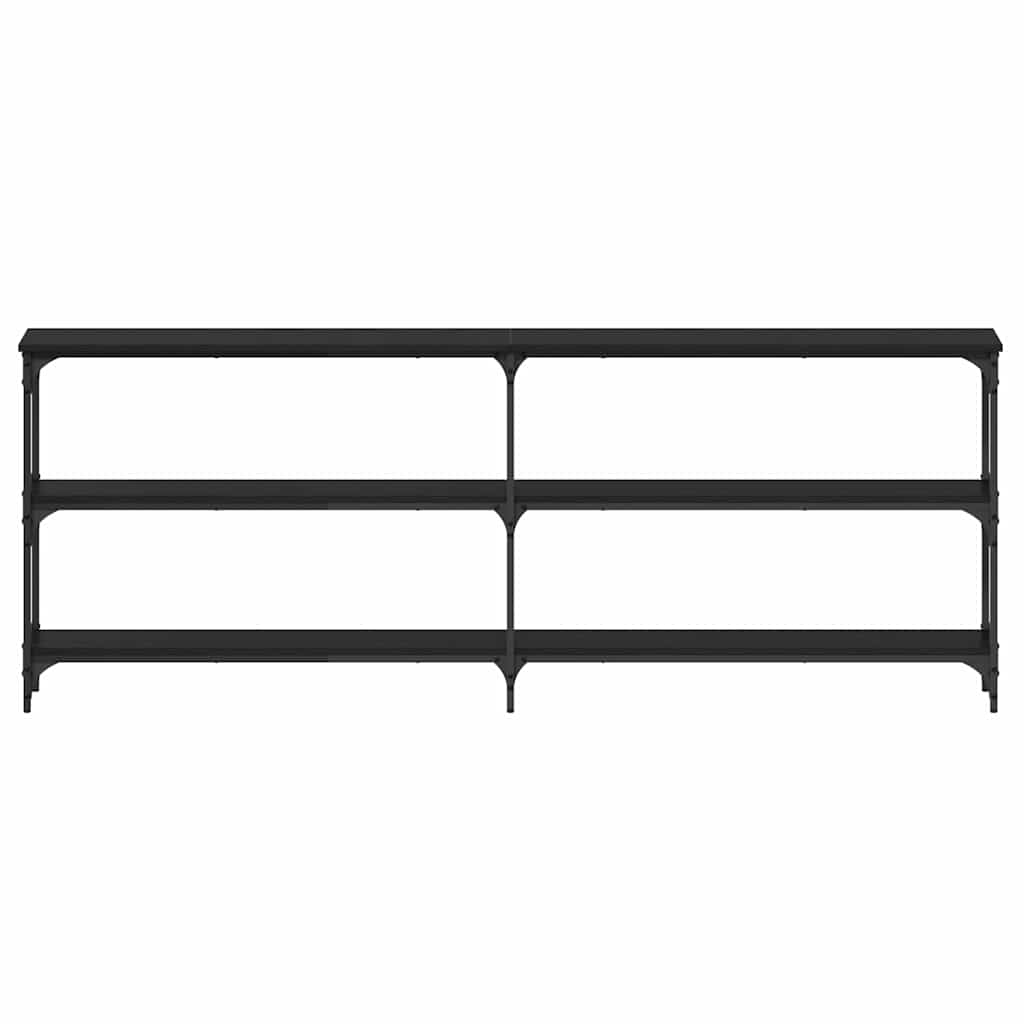 Konsolinis stalas juoda ąžuolo 200 x 29 x 75 cm