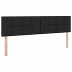 Saugos lova su čiužiniu Juoda 200 x 200 cm Dirbtinė oda