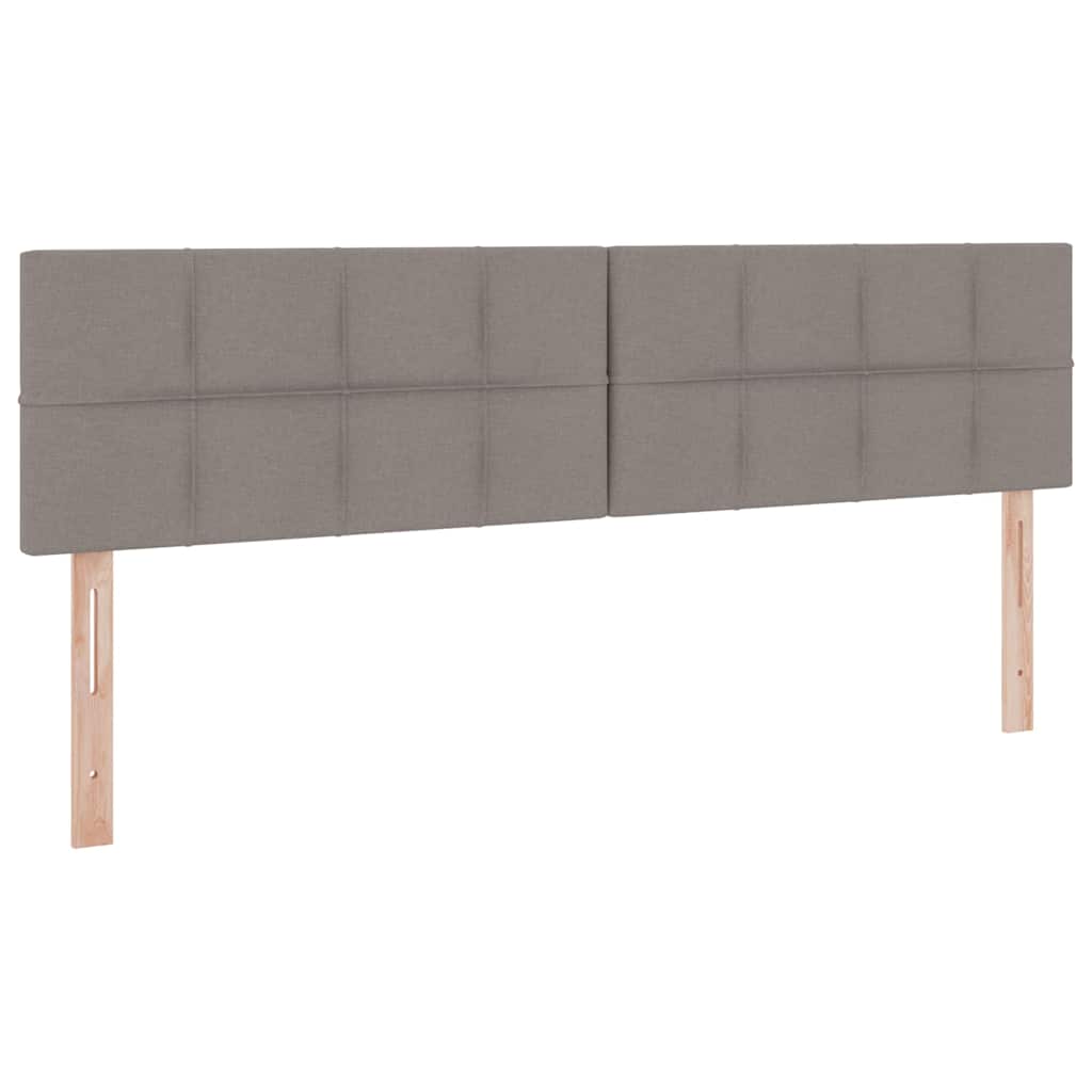 LED saugojimo lova su čiužiniu Taupe 160 x 200 cm Audinys