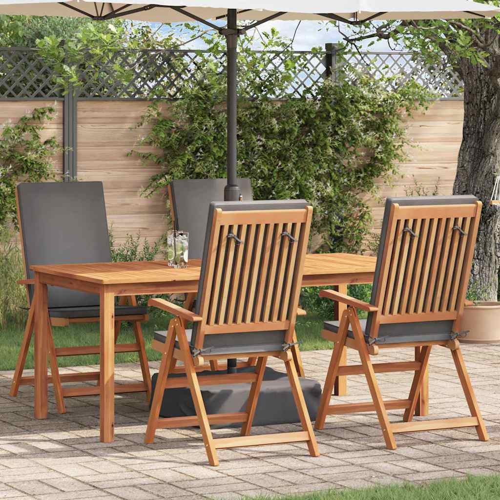 Sodo Kėdė 4 pcs Ruda ir pilka 57 x 71.5 x 104 cm