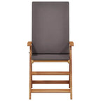 Sodo Kėdė 4 pcs Ruda ir pilka 57 x 71.5 x 104 cm