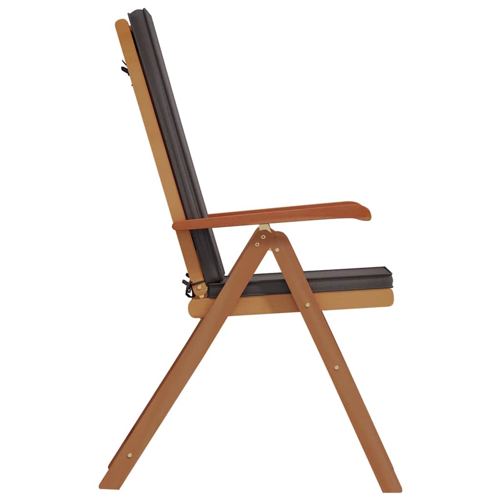 Sodo Kėdė 4 pcs Ruda ir pilka 57 x 71.5 x 104 cm