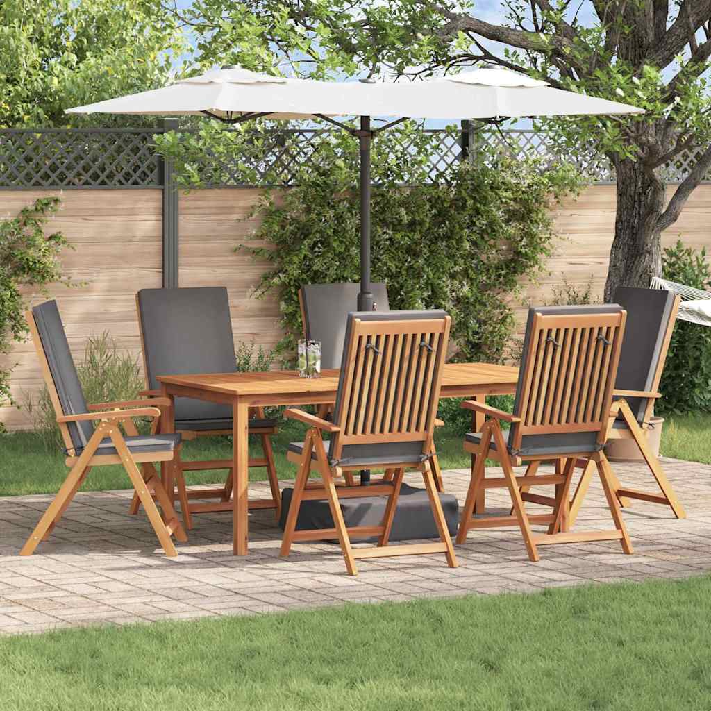 Sodo Kėdė 4 pcs Ruda ir pilka 57 x 71.5 x 104 cm