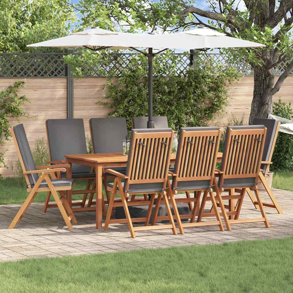 Sodo Kėdė 4 pcs Ruda ir pilka 57 x 71.5 x 104 cm