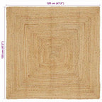 Kilimas Smėlio 120 x 120 cm Džiutas
