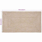 Zoninės kiliminės dangos Natūrali ir Balta 60 x 110 cm