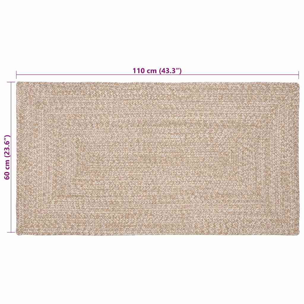 Zoninės kiliminės dangos Natūrali ir Balta 60 x 110 cm
