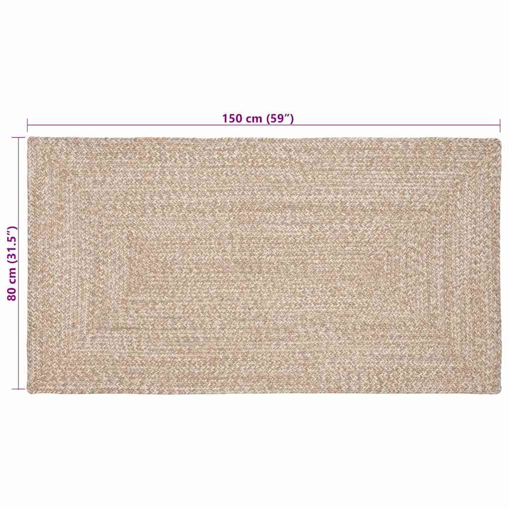 Zoninės kiliminės dangos Natūrali ir Balta 80 x 150 cm