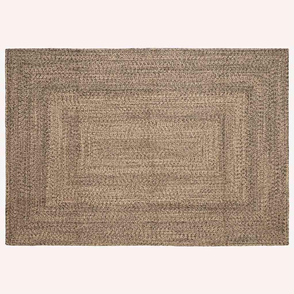 Zoninės kiliminės dangos Natūrali ir juoda 240 x 340 cm