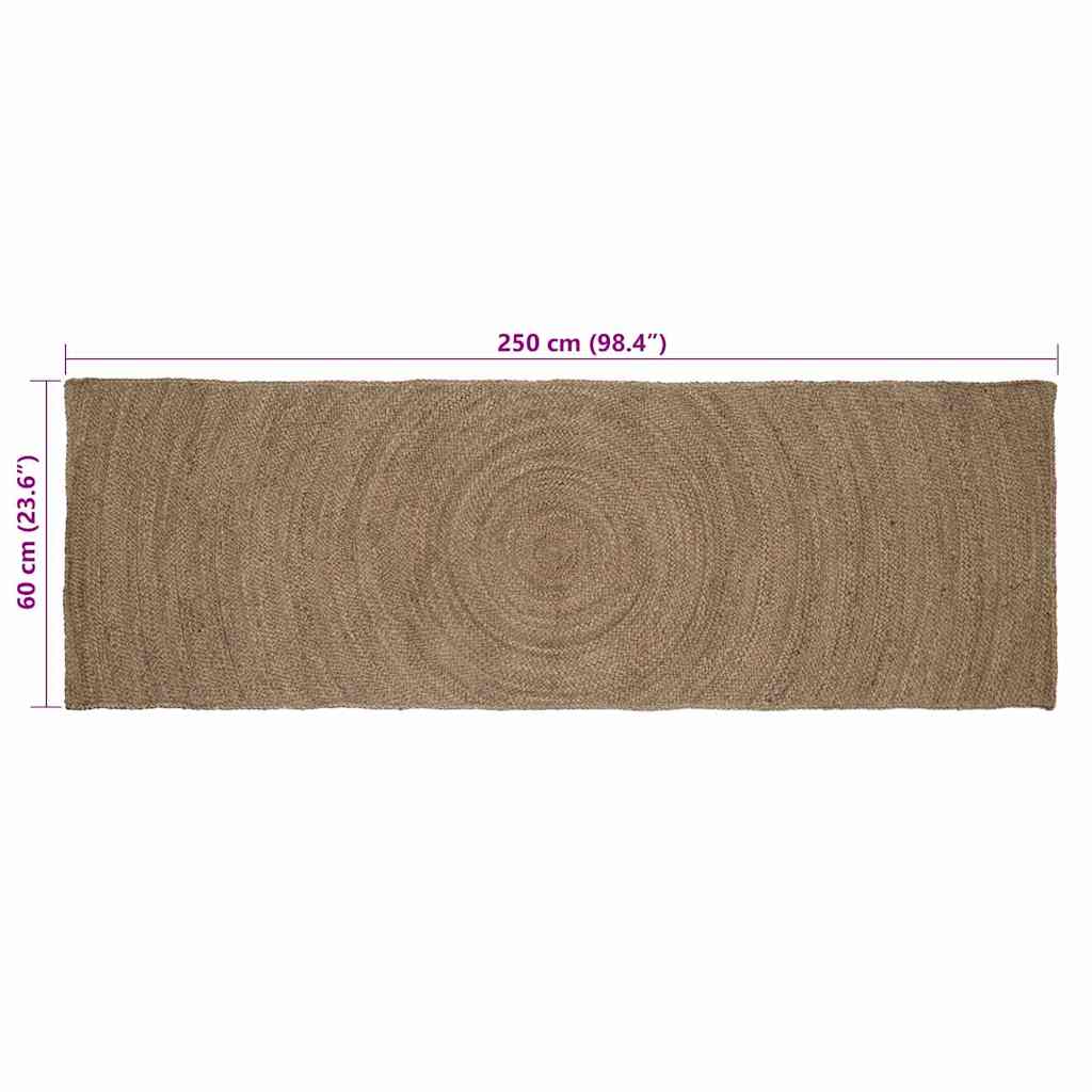Zoninės kiliminės dangos Pilka 60 x 250 cm Džiutas