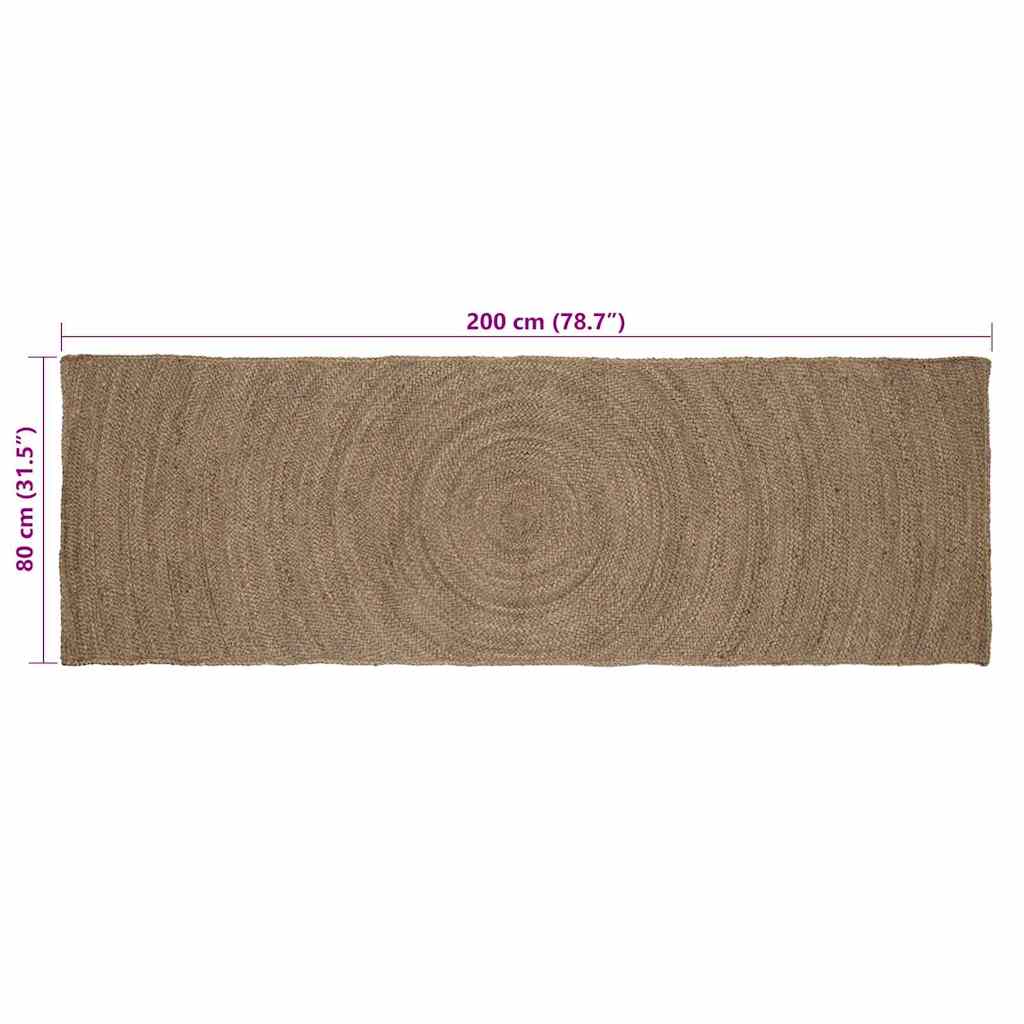 Zoninės kiliminės dangos Pilka 80 x 200 cm Džiutas