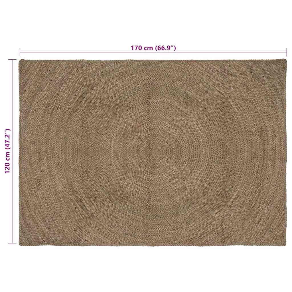 Zoninės kiliminės dangos Pilka 120 x 170 cm Džiutas