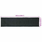 Zoninės kiliminės dangos Tamsiai pilka 60 x 250 cm Džiutas