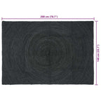 Zoninės kiliminės dangos Tamsiai pilka 140 x 200 cm Džiutas