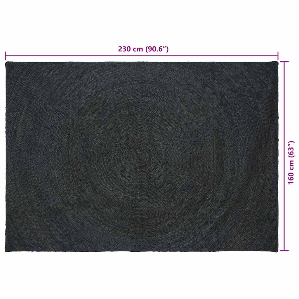 Zoninės kiliminės dangos Tamsiai pilka 160 x 230 cm Džiutas