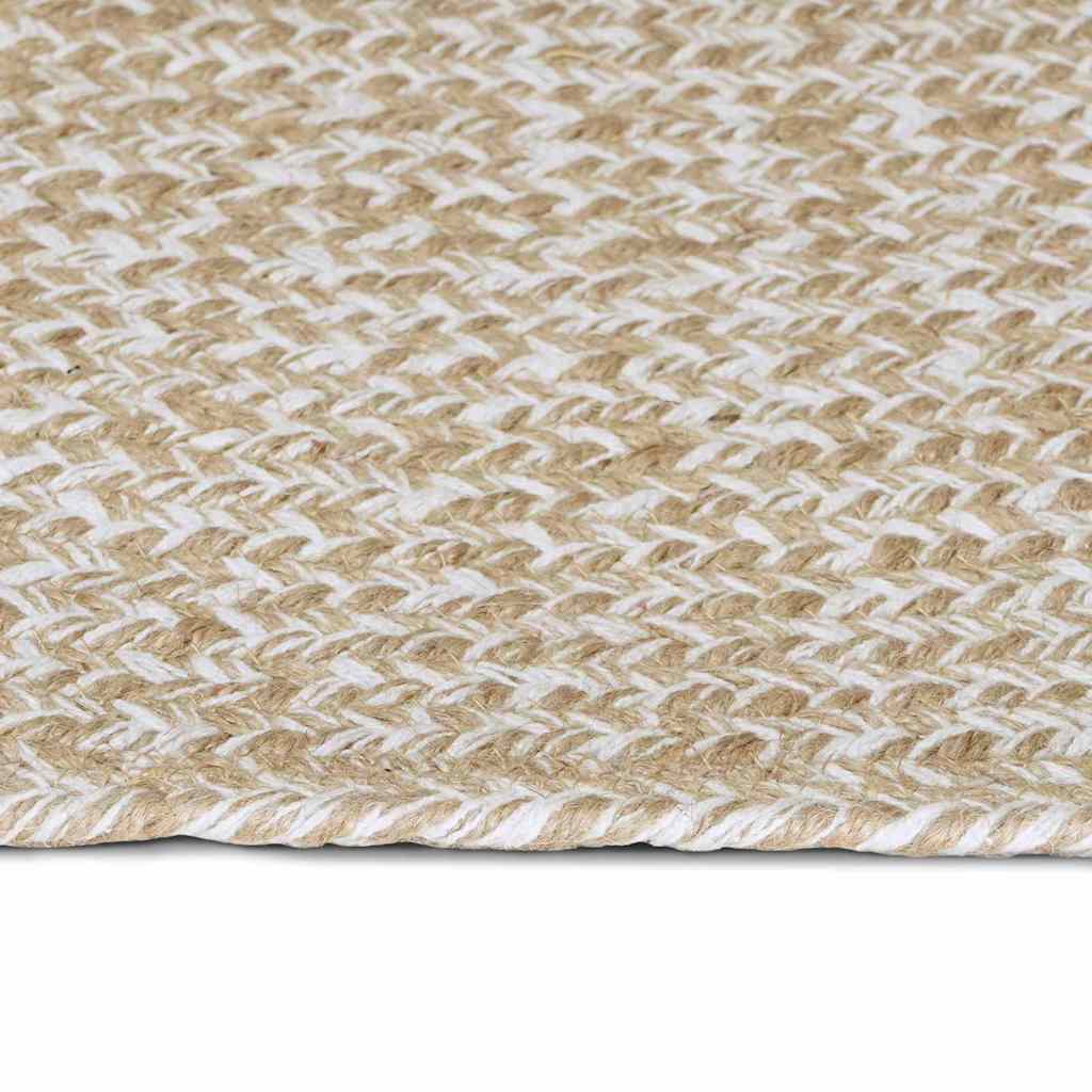 Zoninės kiliminės dangos Natūrali ir Balta 80 x 400 cm Džiutas
