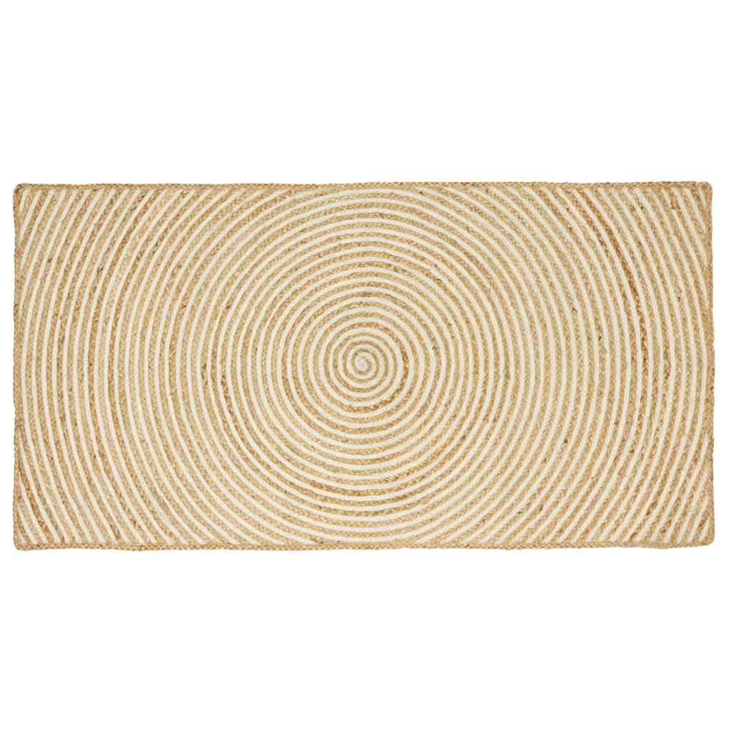 Kilimas Natūrali ir Balta 100 x 200 cm Džiutas