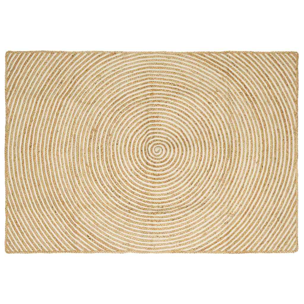 Kilimas Natūrali ir Balta 140 x 200 cm Džiutas