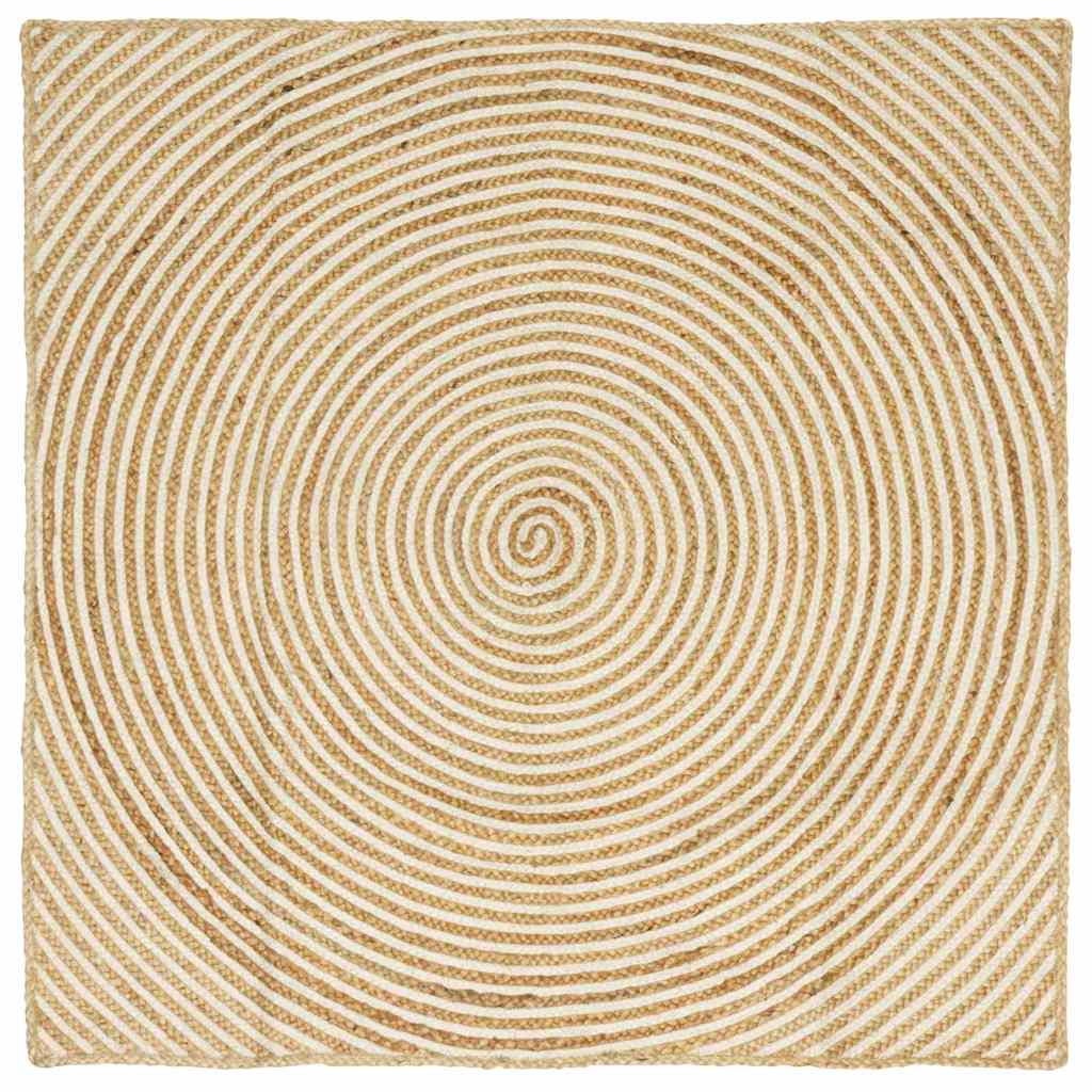 Kilimas Natūrali ir Balta 160 x 160 cm Džiutas