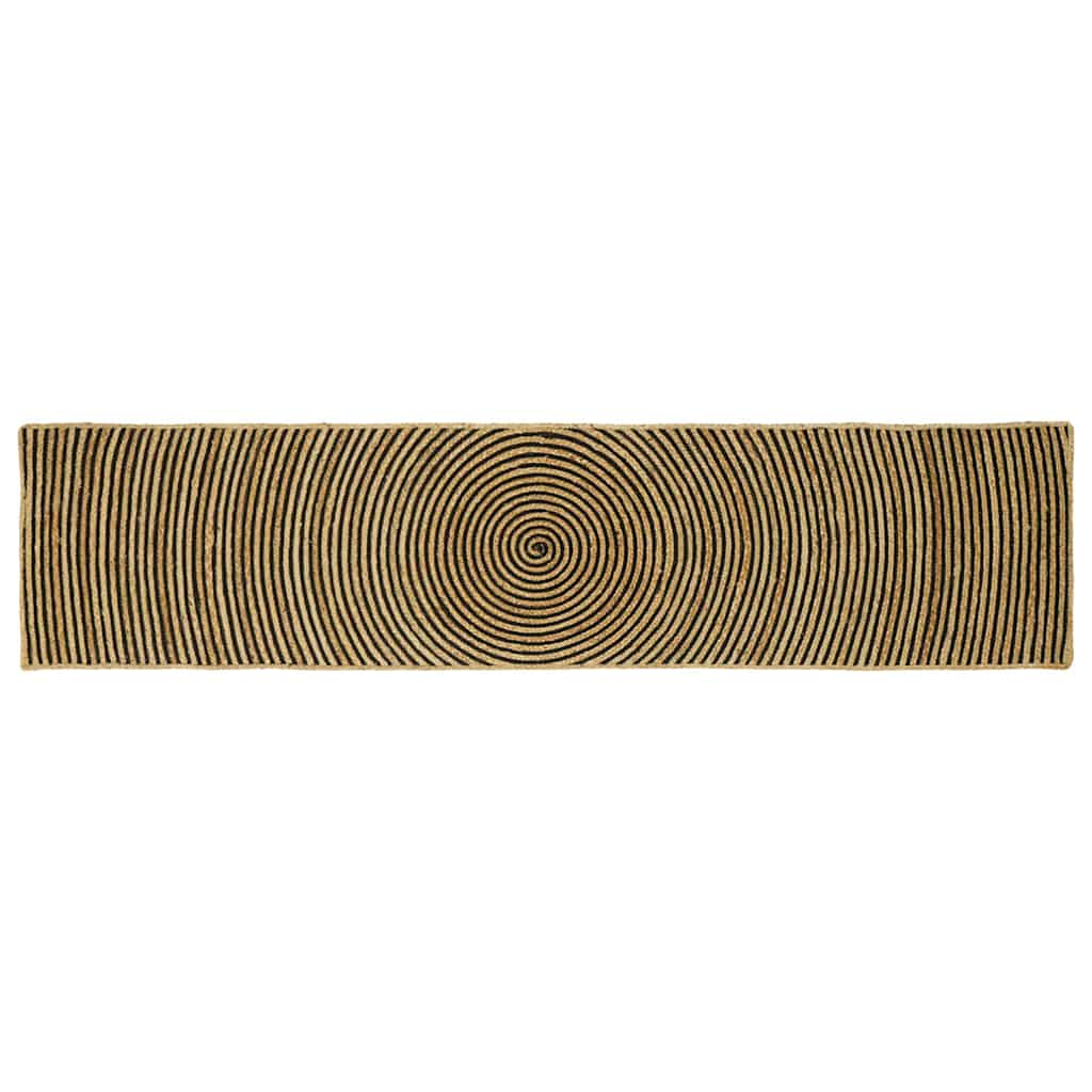 Kilimas Natūrali ir juoda 60 x 200 cm Džiutas